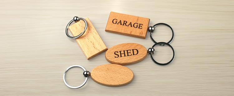 Wooden Key Rings