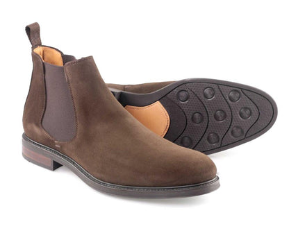 Orca Bay Chalfont Brown Suede Chelsea Boots with rubber sole