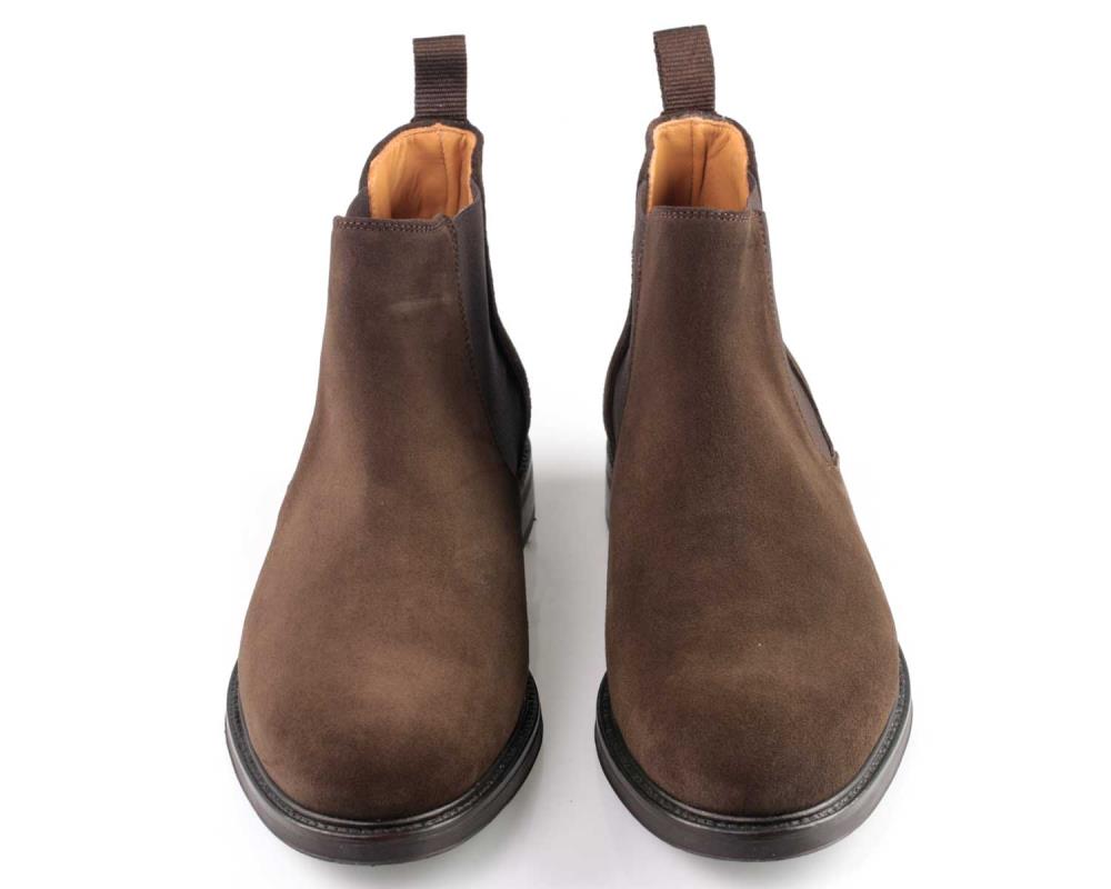 Orca Bay Chalfont Brown Suede Chelsea Boots with rubber sole