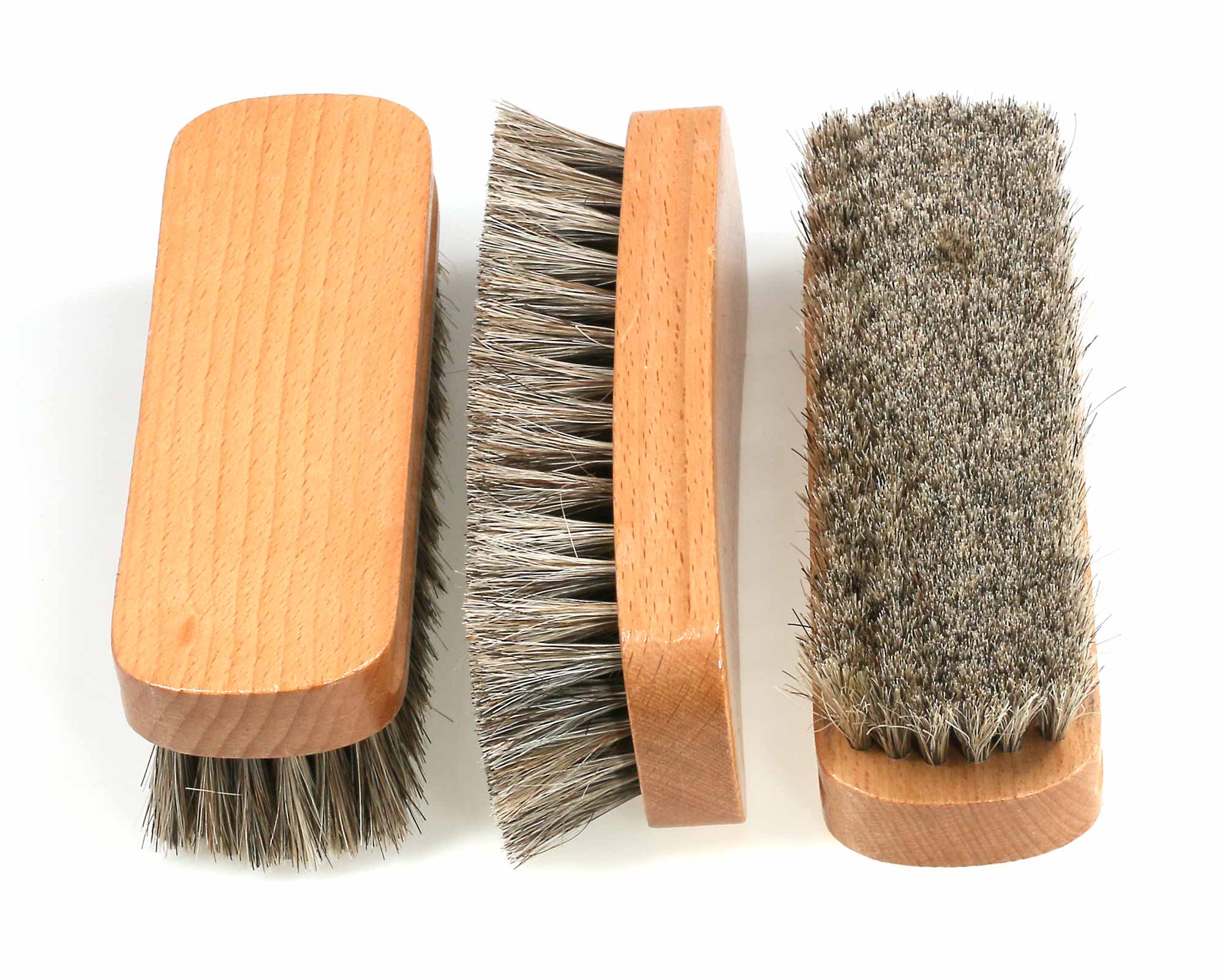 Shoe shine brushes horsehair online