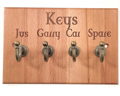 key rack hanger pegs