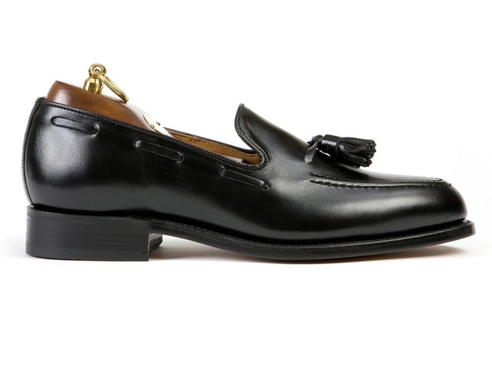 FINCHLEY Mens Black Calf Tassel Loafer