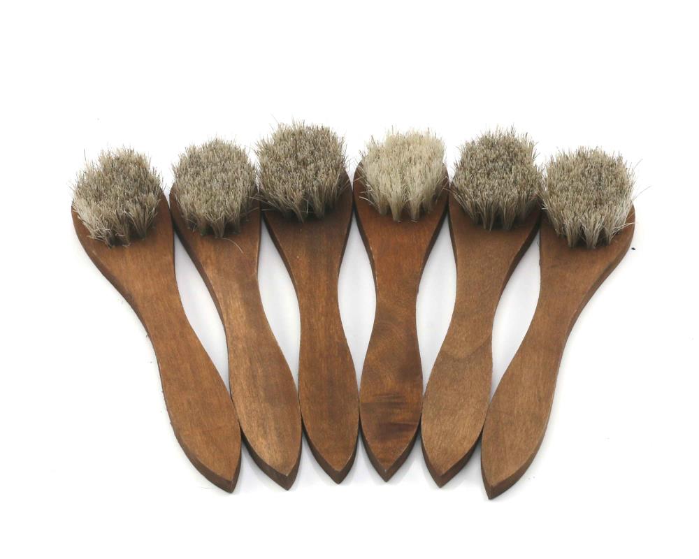 6x Real hair daubers / polish applicator brush