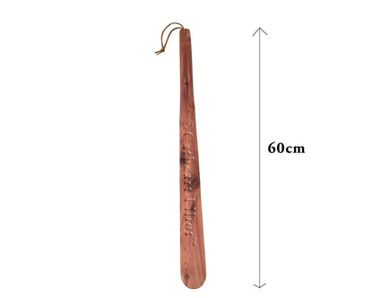 Personalised 60cm extra long cedar wood shoe horn