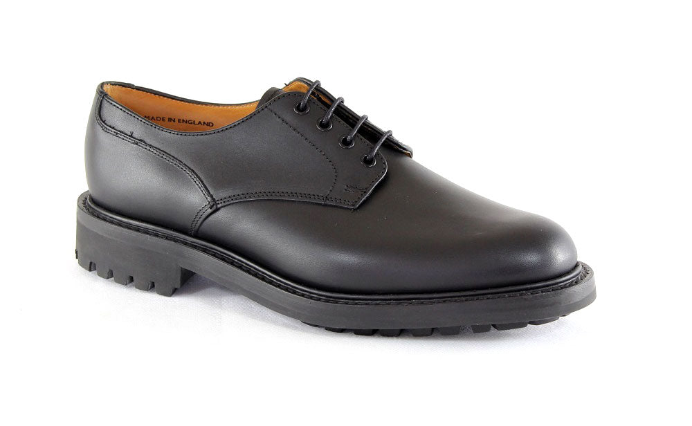 WORCESTER Mens Black Derby shoe by Sanders