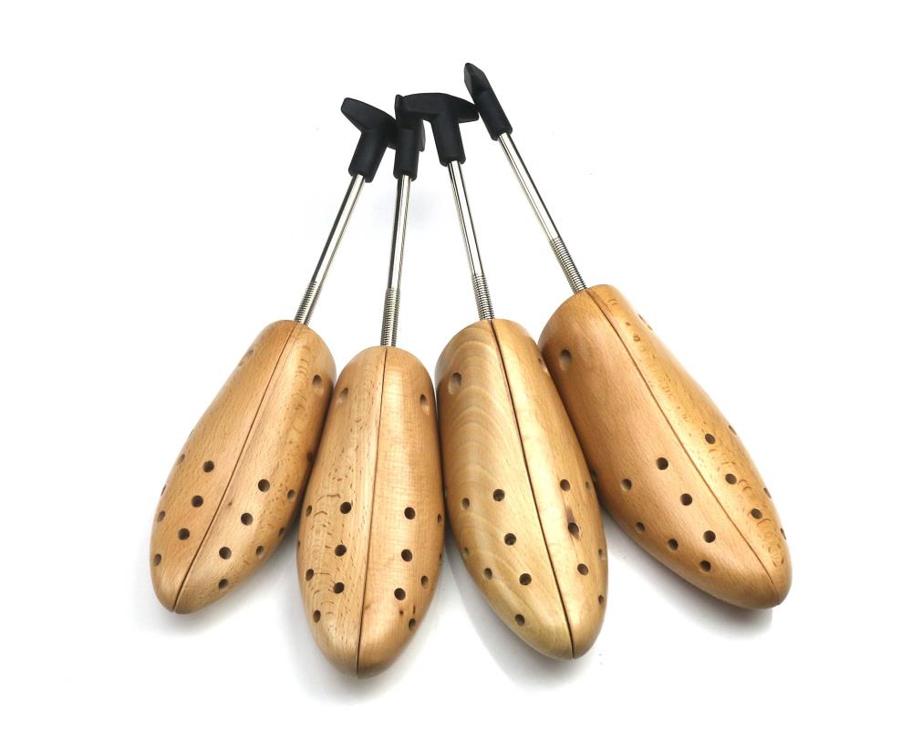 Mens Deluxe Beech Wood Shoe Stretcher 4 Sizes metal core