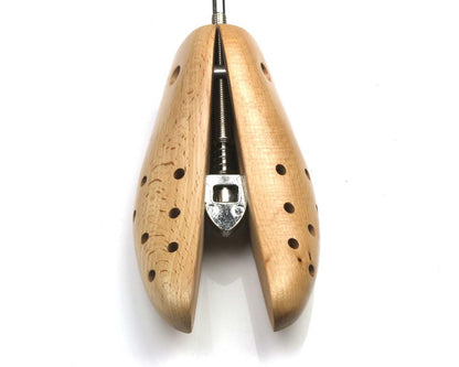 Mens Deluxe Beech Wood Shoe Stretcher 4 Sizes metal core