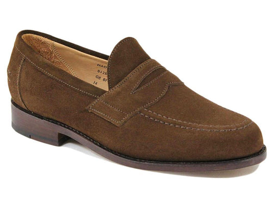 Aldwych Men's Penny Loafer - Snuff Brown suede Calf