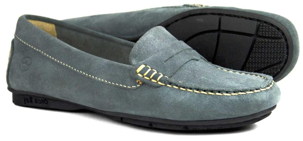 Orca Bay Florence Grey Suede Ladies Summer Loafer