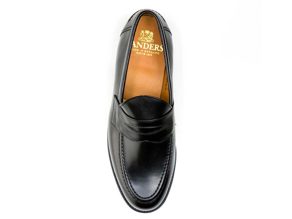 Aldwych Mens Penny Loafer - Black Calf