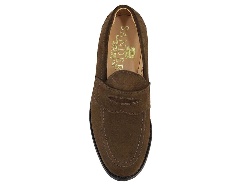 Aldwych Mens Penny Loafer - Polo Brown Suede