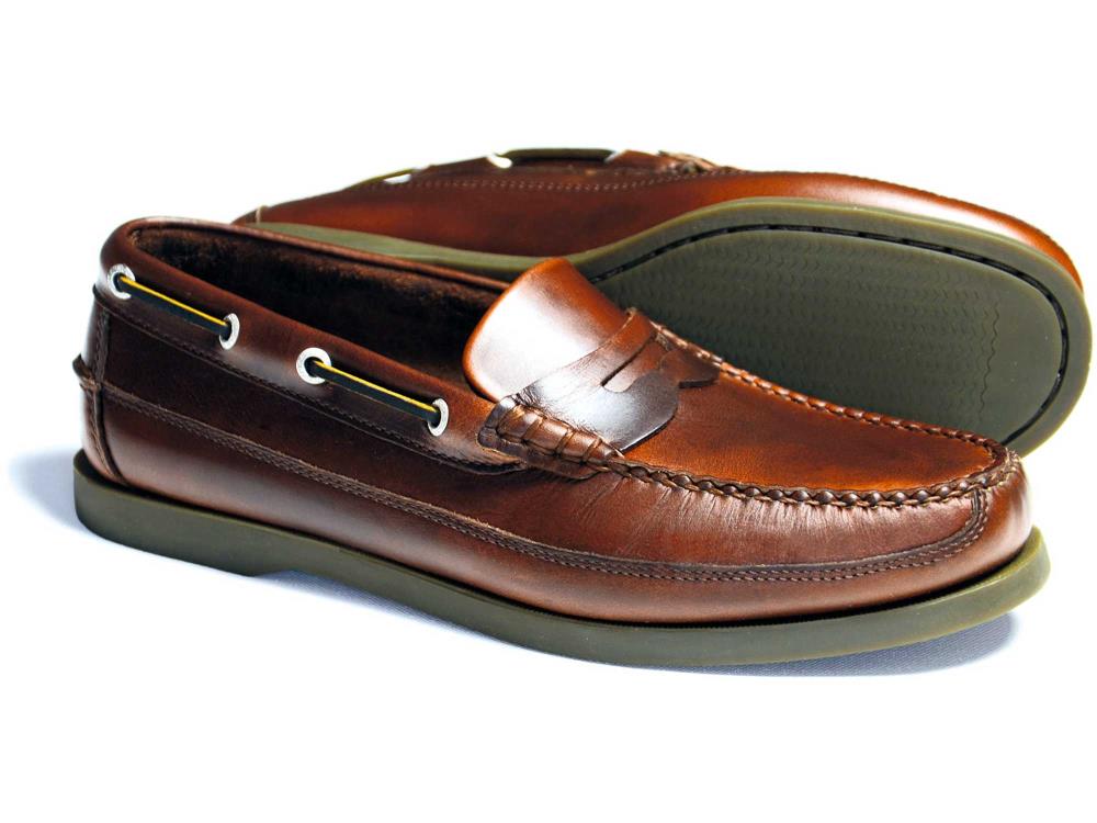 FRIPP - Mens Orca Bay Slip-on Deck Shoe Loafer  - Elk Brown