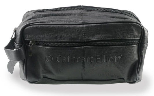 Cathcart Elliot Genuine Leather Washbag side