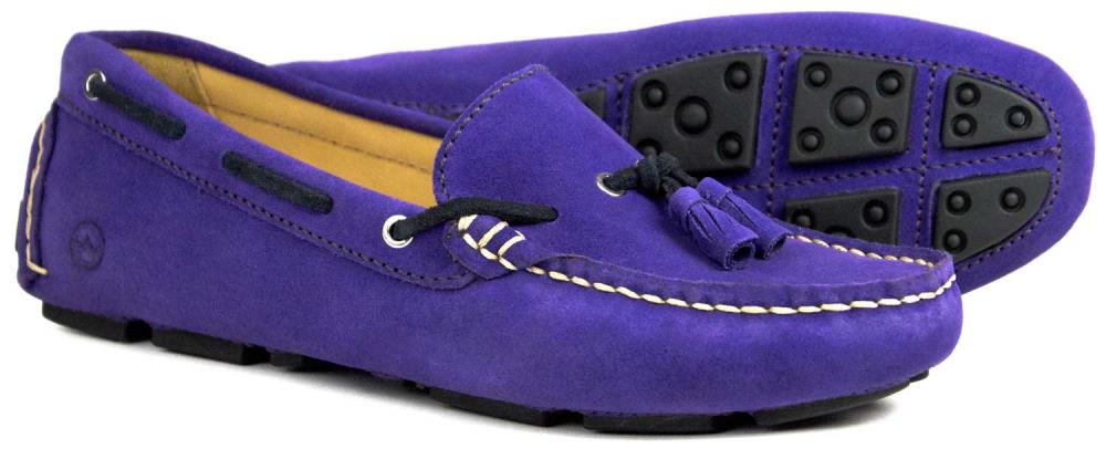 Orca Bay Sicily Violet Suede Ladies Tassel Loafer