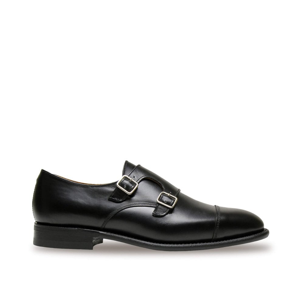 Go to the Black Calf Leather Double Monk Strap Shoe For Men collection