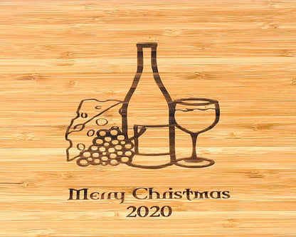 Wine and Cheese Engraving