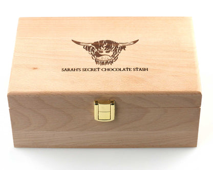 Personalised shoe valet box cleaning kit in beech wood box *No Polish*