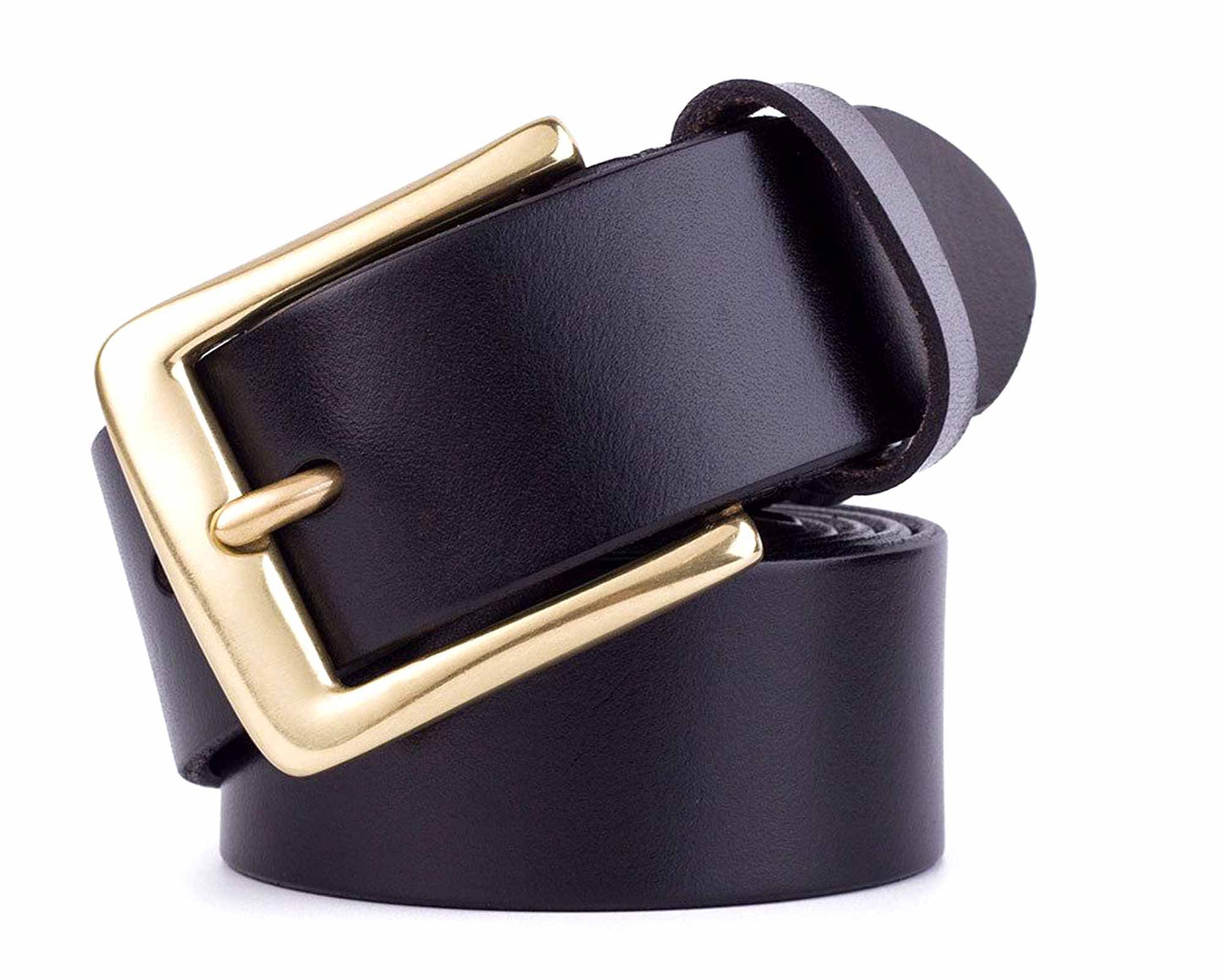 Mens Black Leather Belt