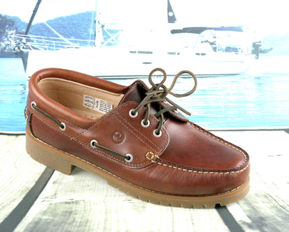 BUFFALO ELK - Mens Deck Shoes by Orca Bay Brown Leather