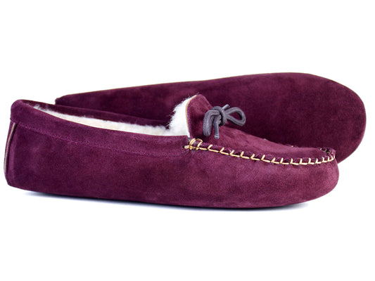 Ladies Fur Lined Slipper COCOPAH  Burgundy by Orca Bay