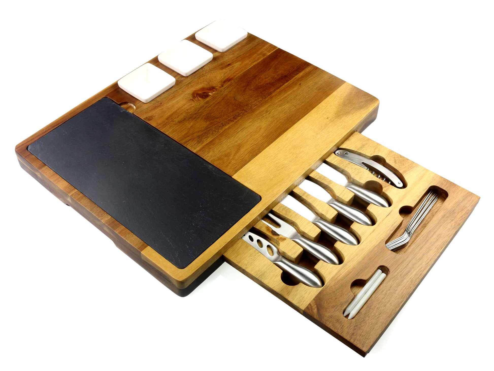 Deluxe acacia wood cheeseboard