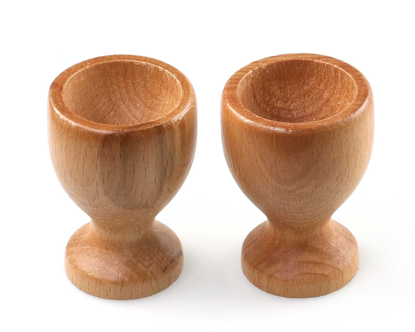 Personalised wooden egg cup set