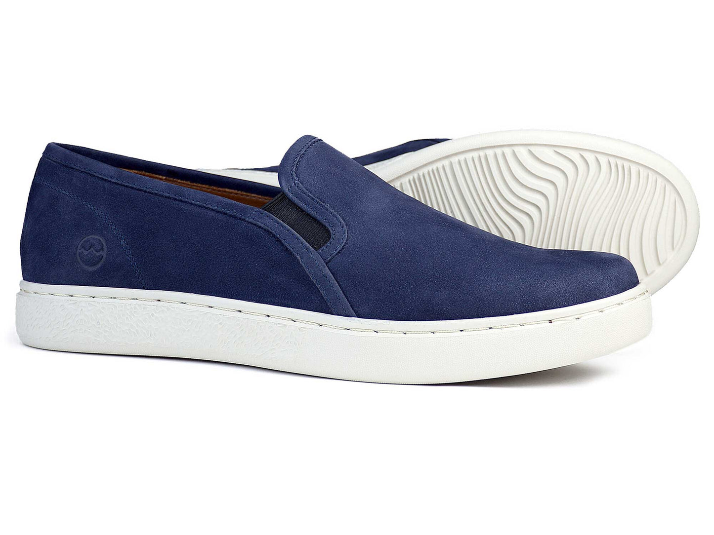 Fulham Mens Indigo Blue Loafers by Orca Bay