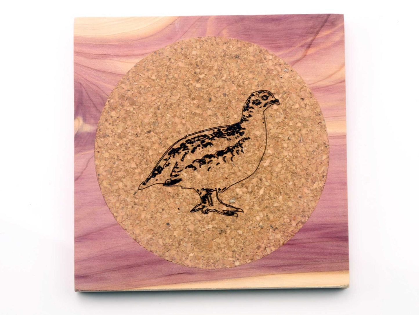 square cedar wood coaster drink mat 95mm x 95mm