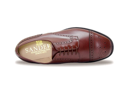 GUILDFORD Men's Extra Wide Brown Brogue Oxford Shoe H Fitting by Sanders