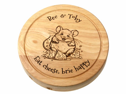 Mouse themed Personalised Cheese Board Gift Set