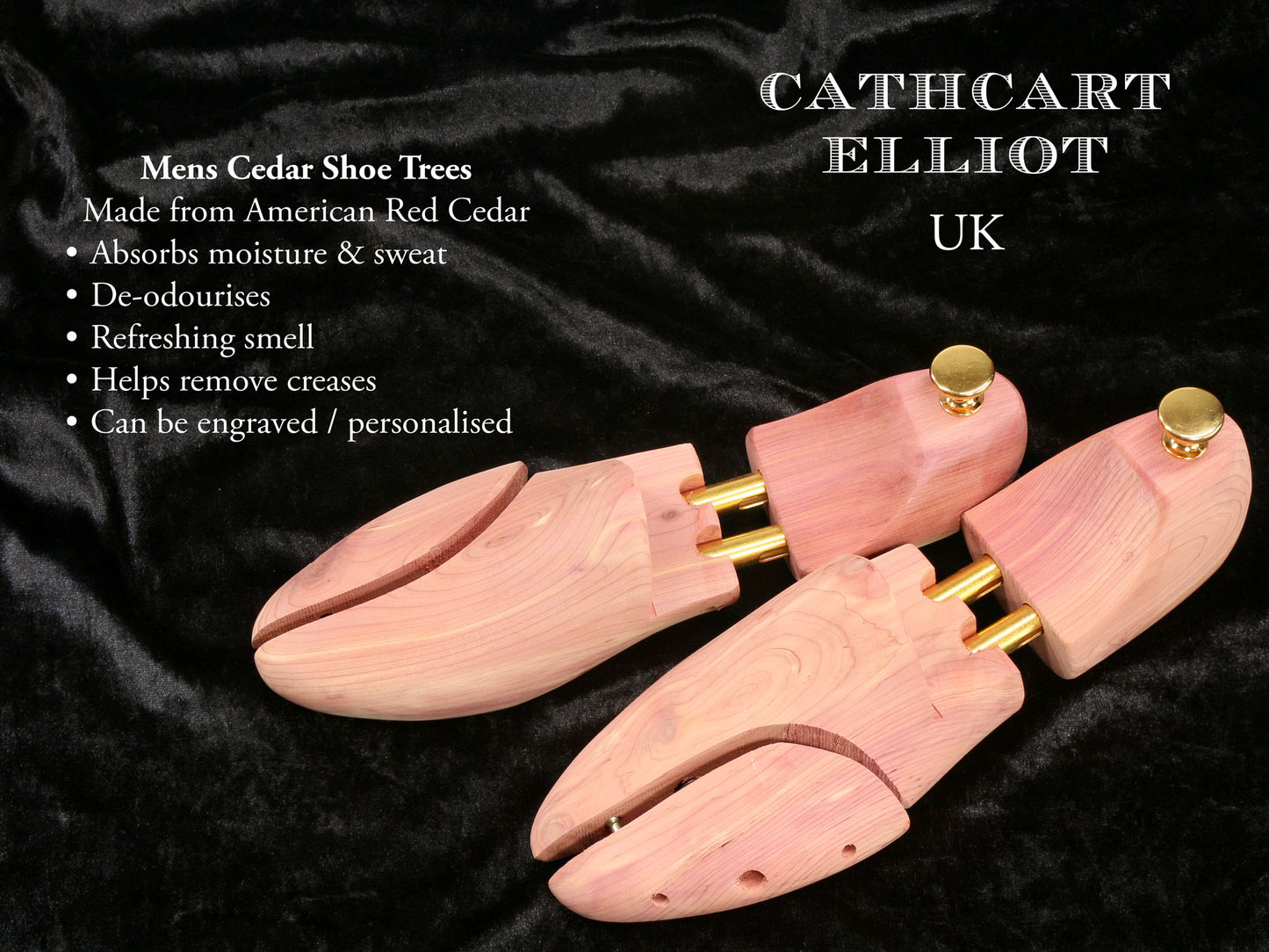 Personalised Mens Cedar Wood Shoe Trees