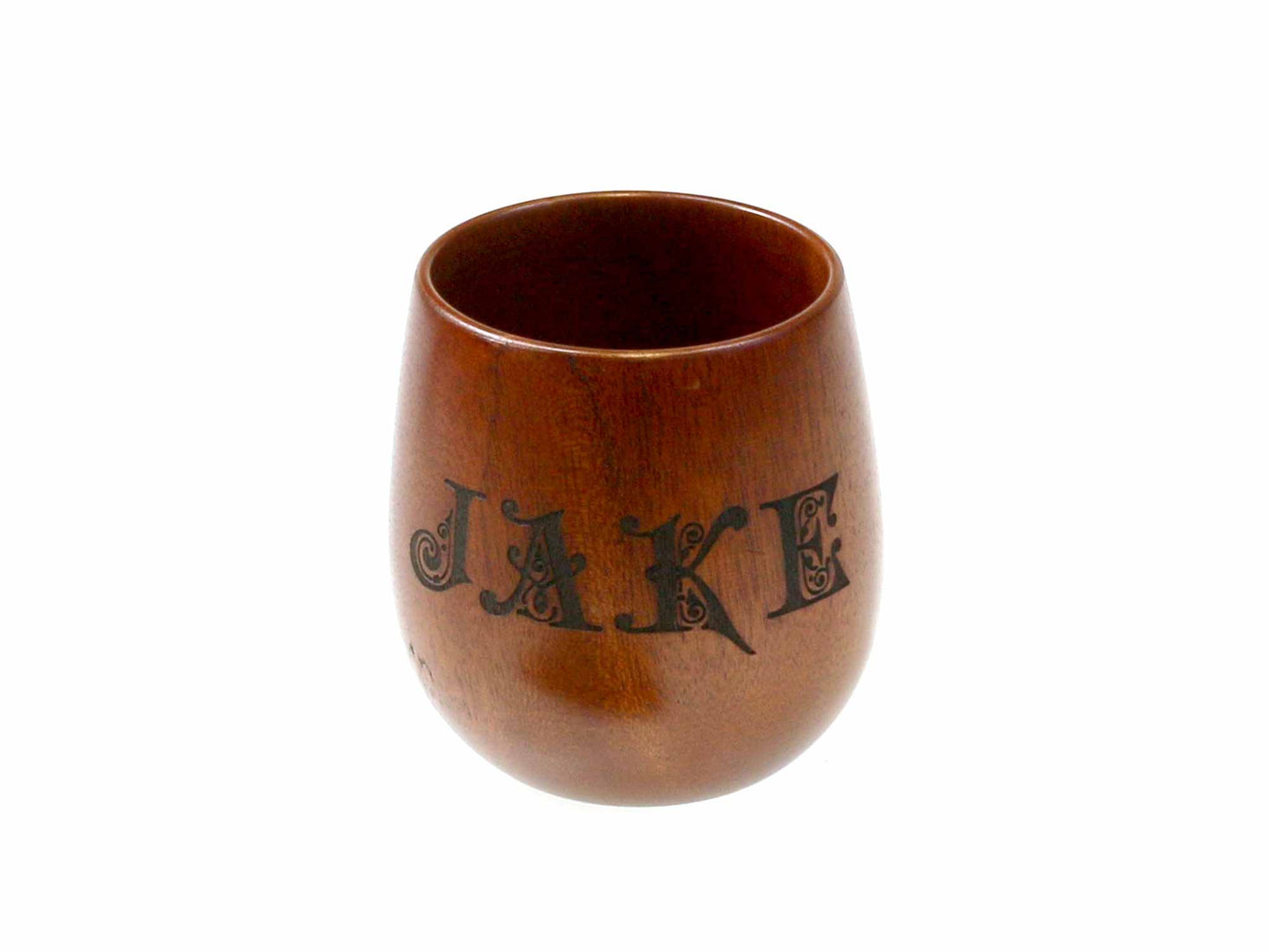 One Personalised  Jujube Wood Water Tea cup