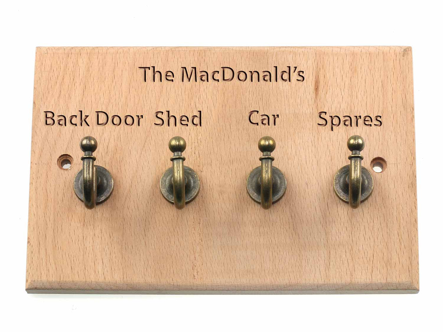 wood key rack