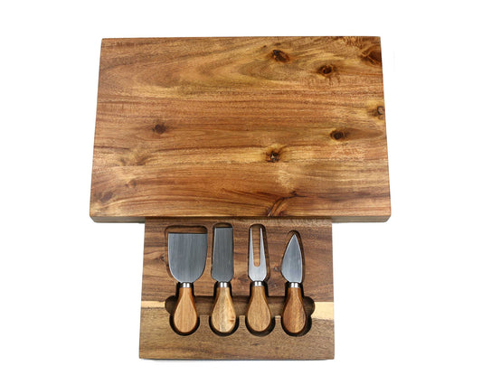 Large Premium Acacia Cheese Board Set