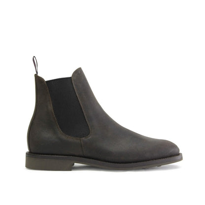 Mens Kenia Brown  Waxy Suede Chelsea Boot LIAM by SANDERS