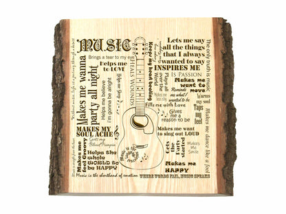 Live Edge Wood Personalised Gift