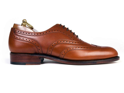 LONDON Mens Tan Brown Brogue Shoes