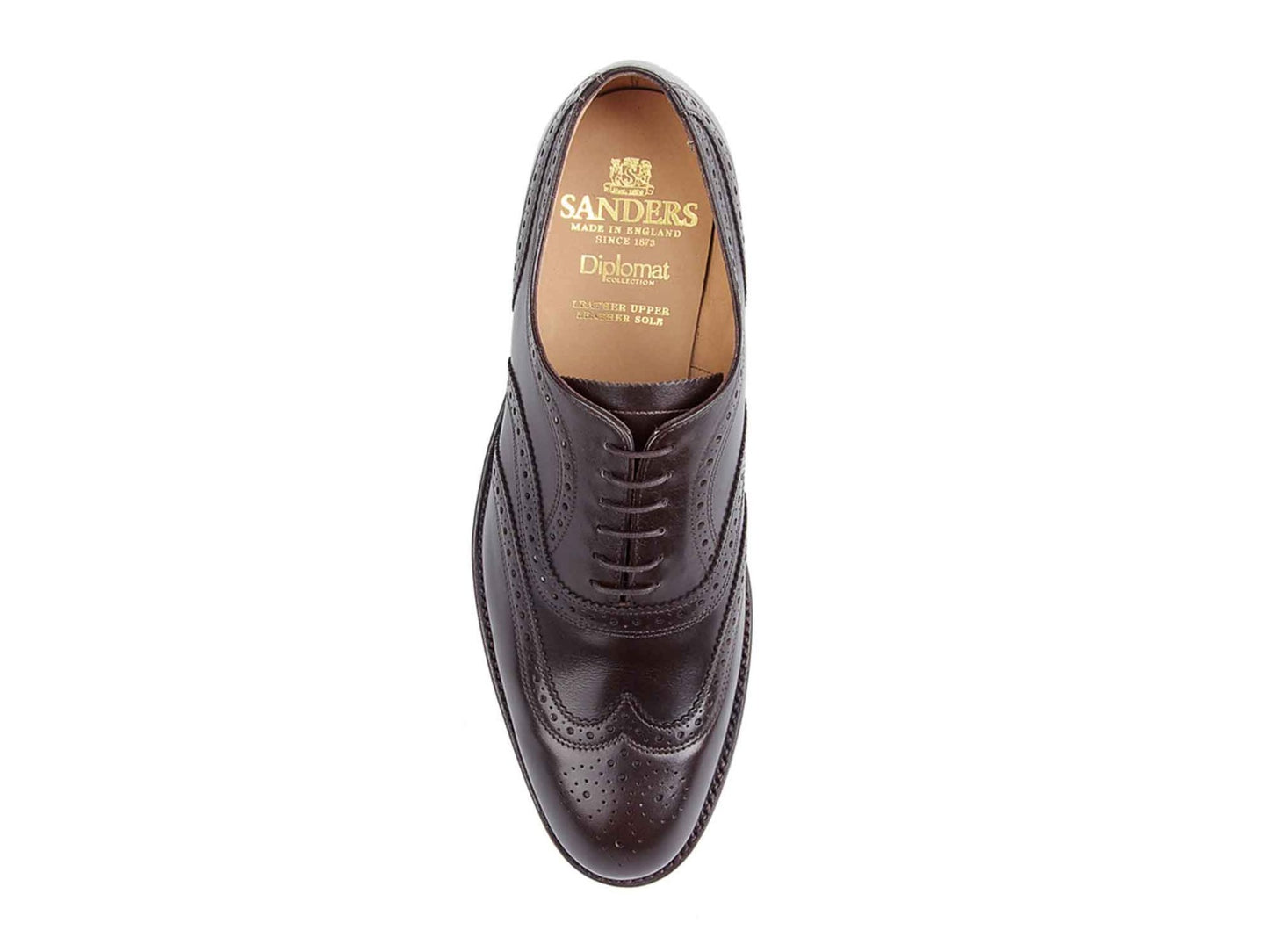 Mens ebony brown brogues