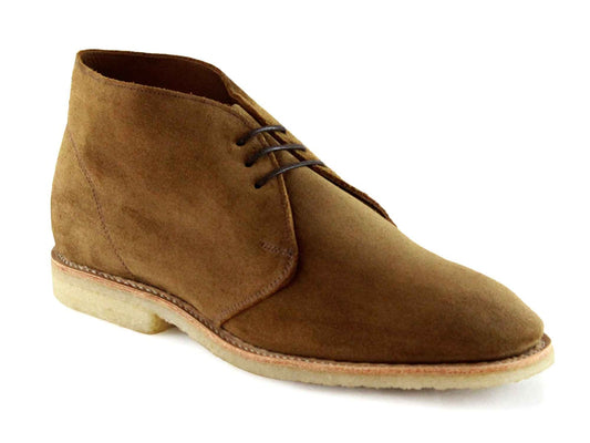 MARVIN mens tan suede desert boot crepe sole