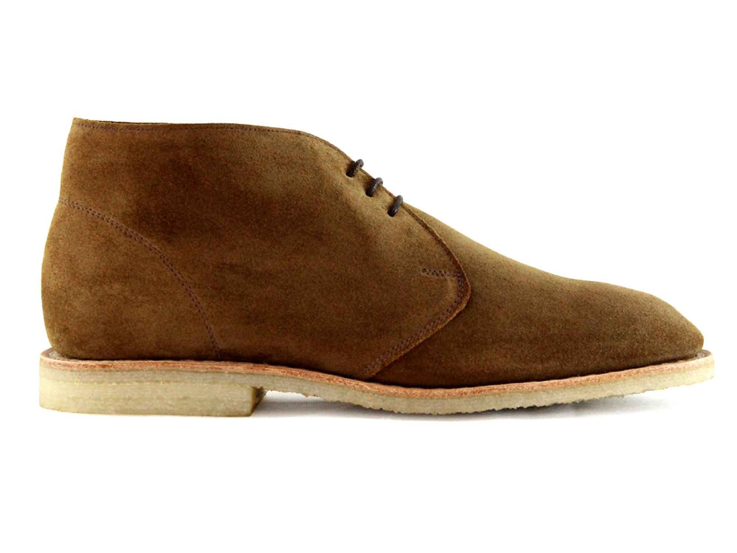 MARVIN Mens Brown Suede Desert Boot Chukka with Crepe Sole