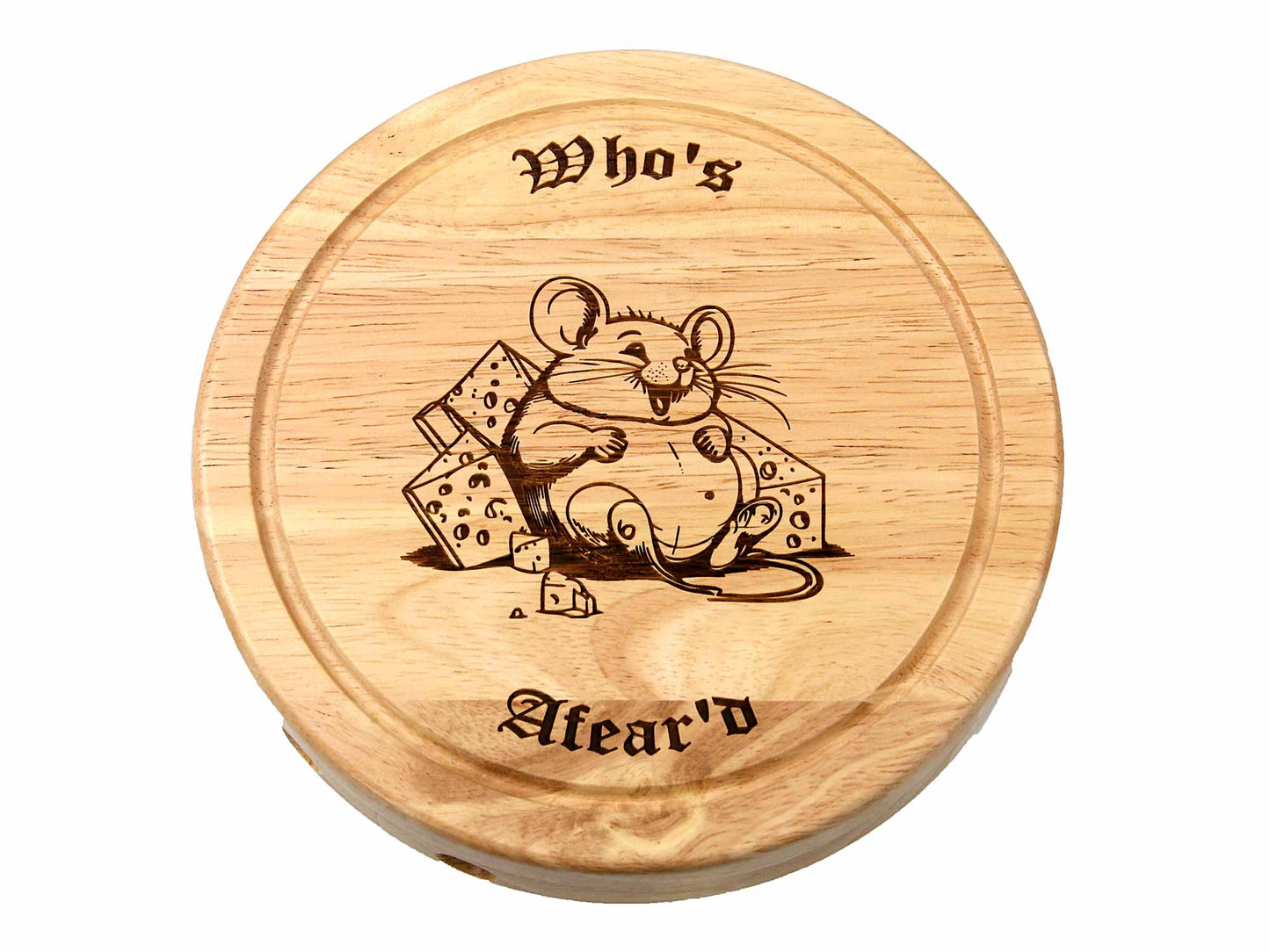 Mouse themed Personalised Cheese Board Gift Set