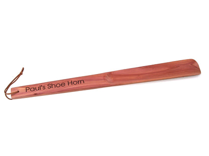 Long shoe horn in cedar wood