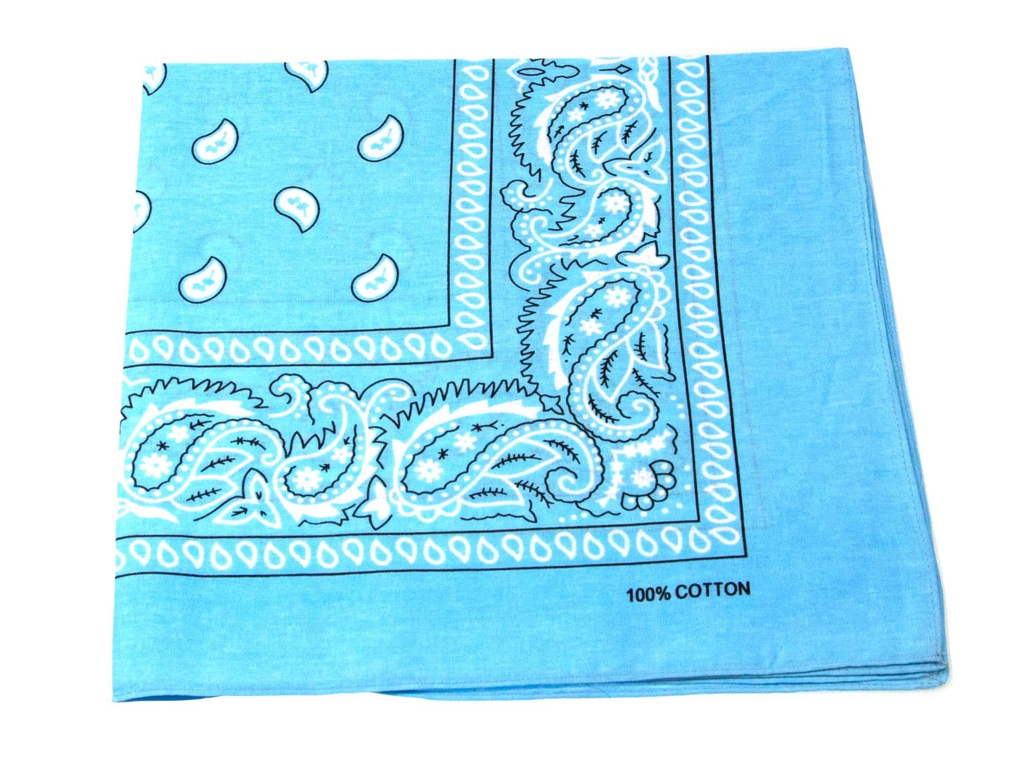 Set of 4 Paisley Pattern Giant Hankies 100% cotton 21 inch square