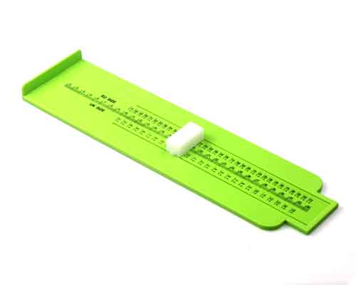 Cathcart Elliot Green Foot Measure Device UK/EU Children to adult EU 17-51 and UK 2-15