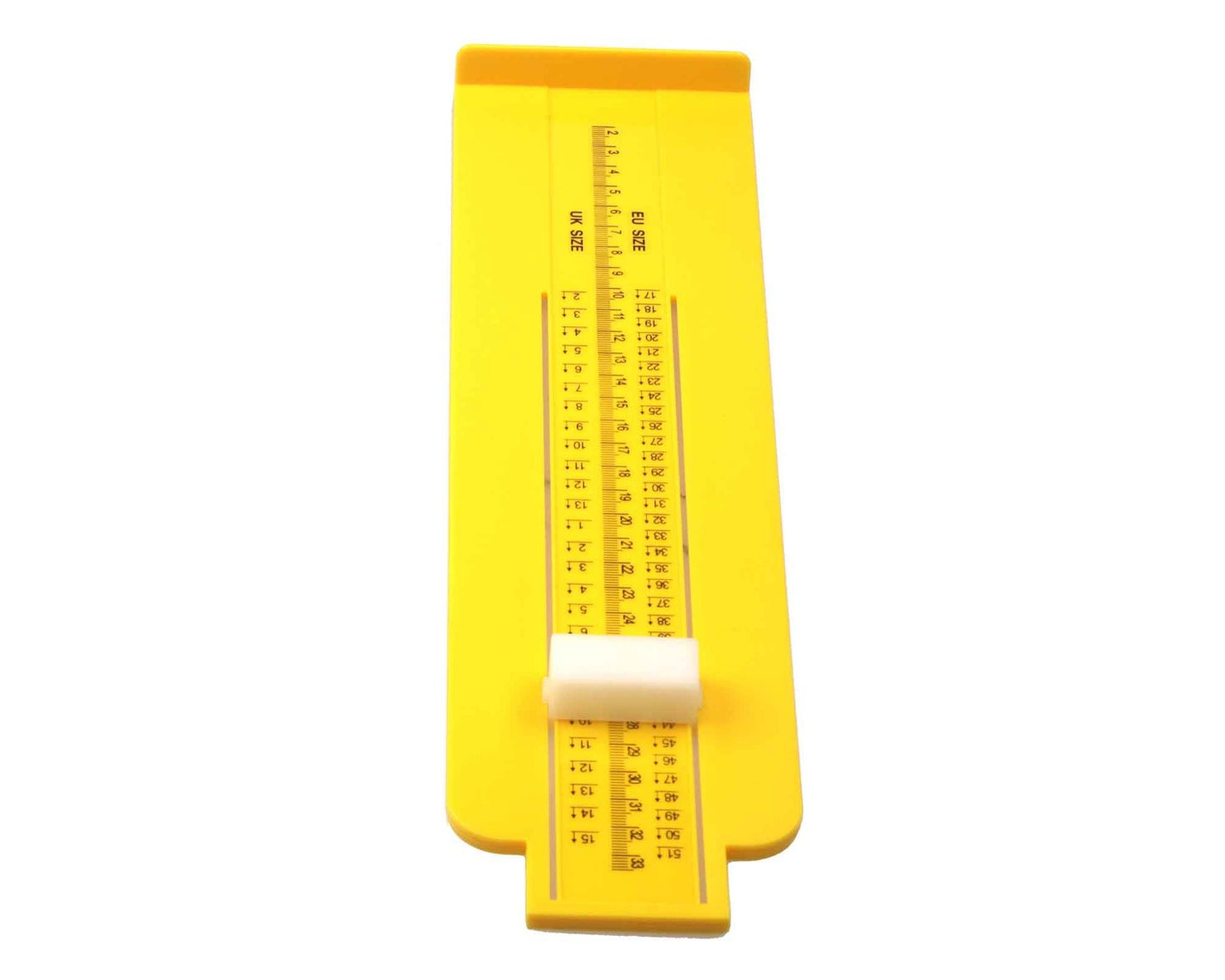 Foot measuring device and ruler