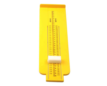 Foot measuring device and ruler