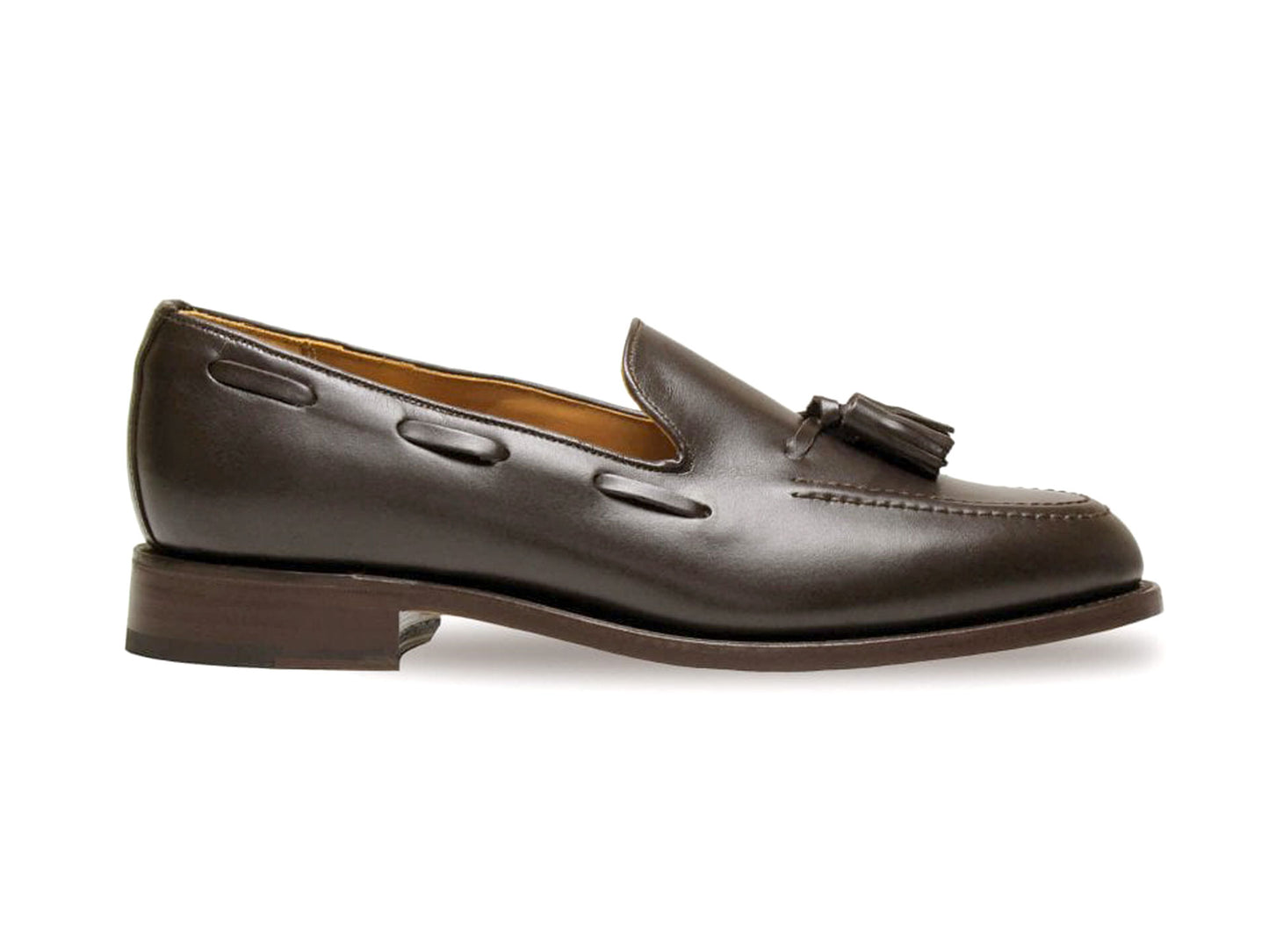 FINCHLEY Mens Dark Brown Calf Tassel Loafer