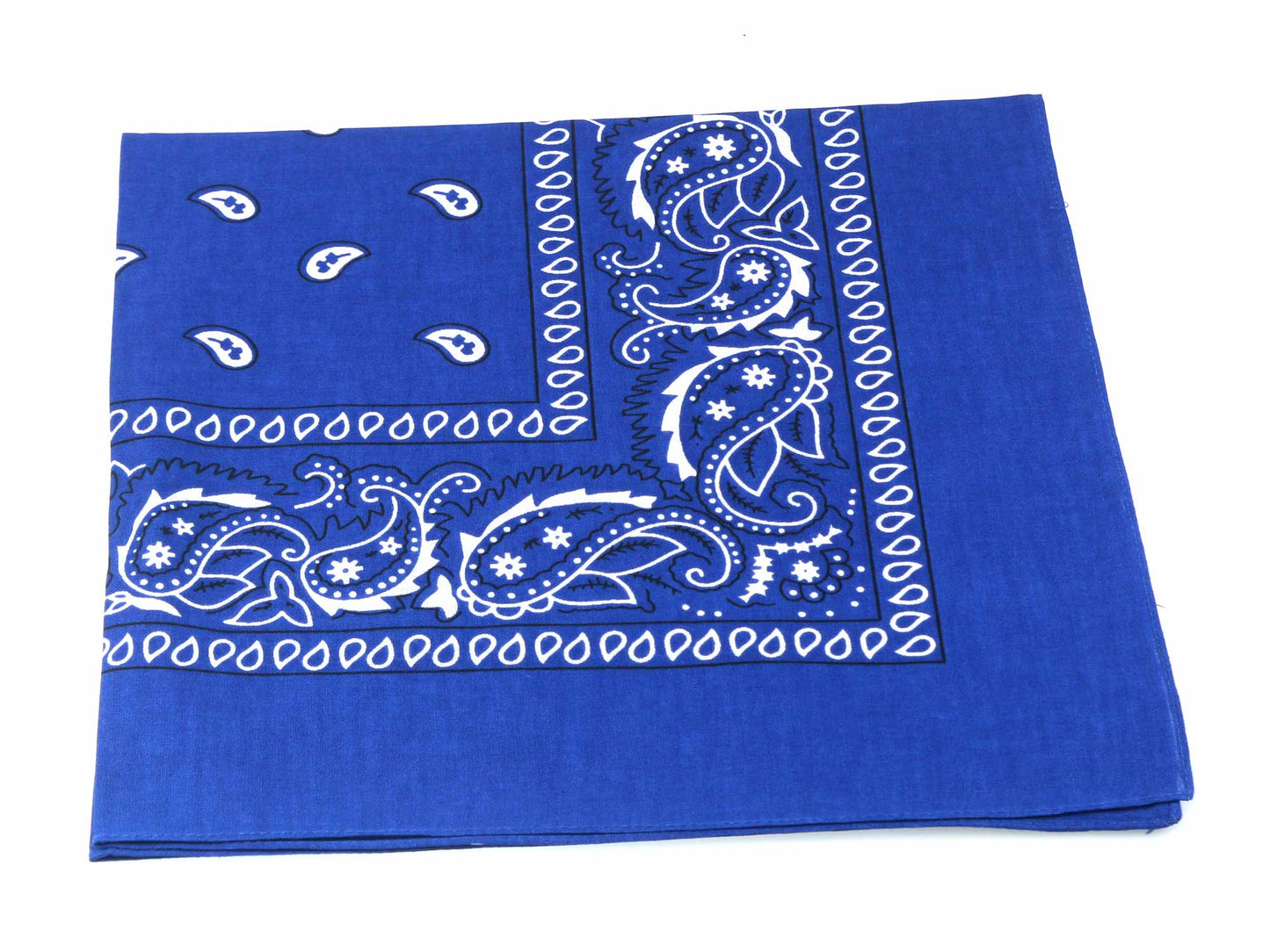 Set of 4 Extra Large 22 inch Paisley Cotton Hankies Bandana Facemask 56cm Square