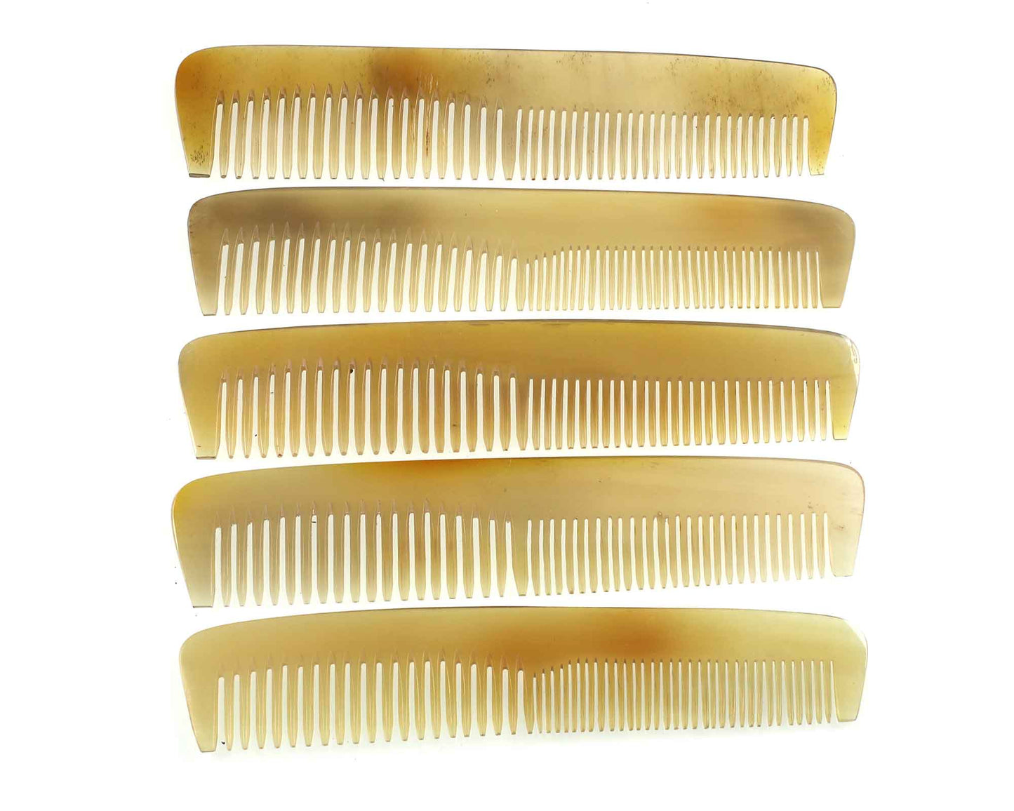 Personalised Plain Pale/Translucent real horn comb 6 inches