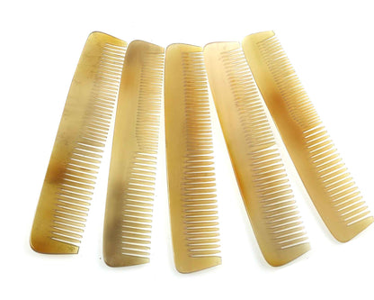 Pale translucent real horn comb